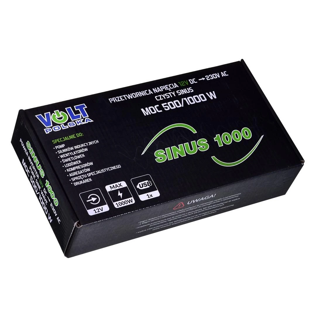 Volt Polska Sinus keitiklis 500/1000W 12V / 230V