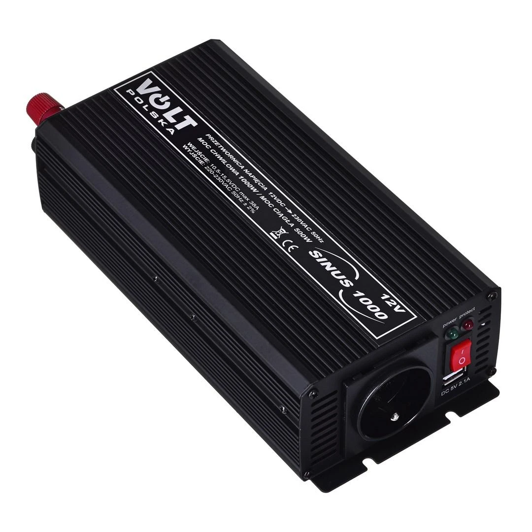 Volt Polska įtampos keitiklis su USB jungtimi