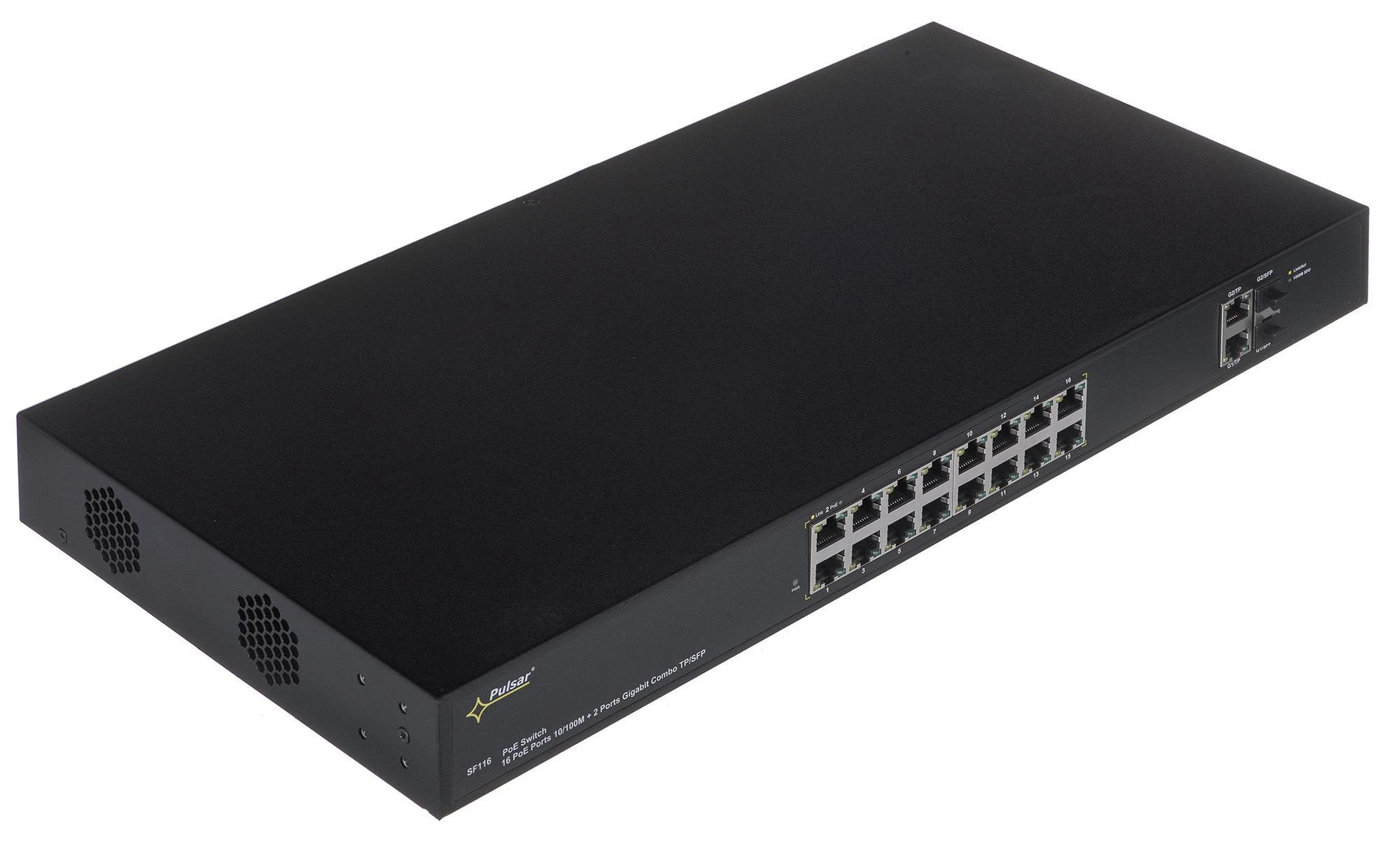 Šakotuvas SWITCH POE SF-116 16 PRIEVADŲ SFP PULSAR