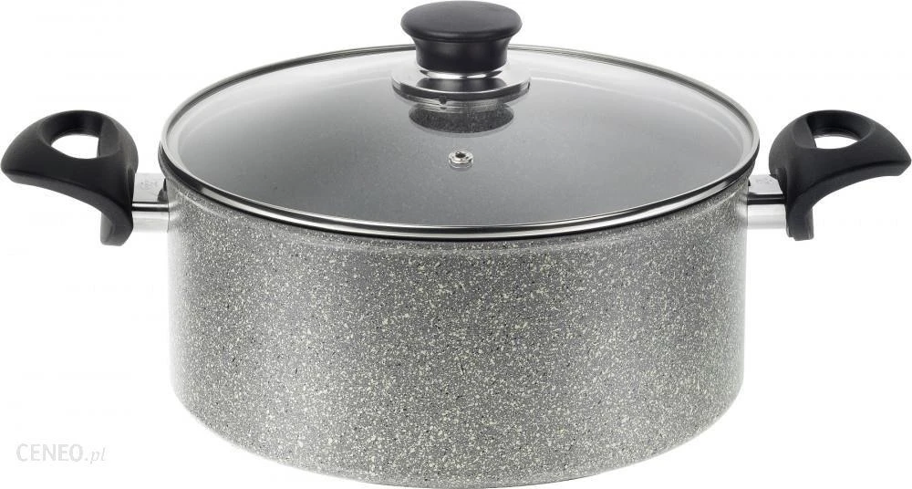 Ballarini Puodas BALLARINI Ferrara su 2 rankenos ir dangtelis granitas 24 cm FERG25D.24D