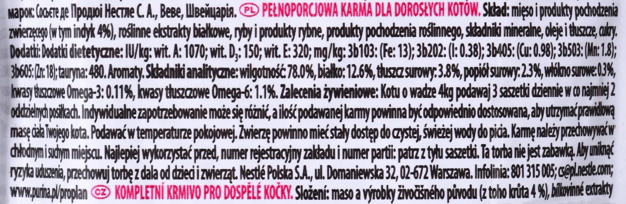 Purina Nestle Purina Pro Plan DELICATE Cat GiG kalakutiena 85g kačių konservuotas pašaras su kalakutiena