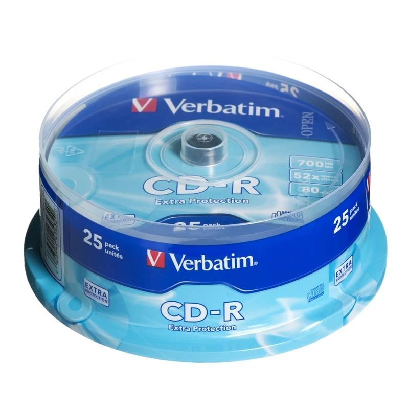 Verbatim CD-R 25 vienetų pakuotė