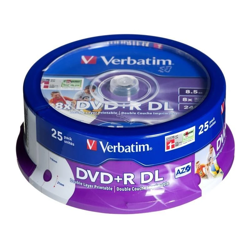 Verbatim DVD+R DL 8,5GB pakuotė