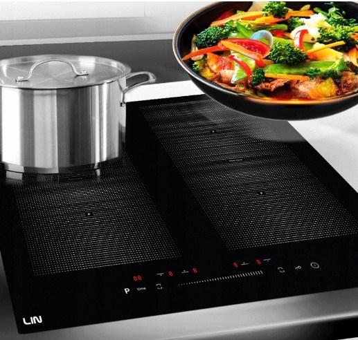 Indukcinė Kaitlentė - LIN LI-B47222 7200W 4 Zonos, Juoda