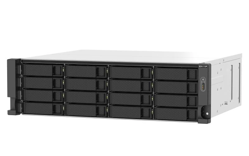 Serveris Išorinis kietasis diskas Nas tinklinė saugykla qnap ts-1673au-rp-16g juoda pilka