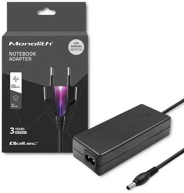 QOLTEC 50015 Nešiojamas kompiuteris AC maitinimo adapteris Samsung 60W 19V 3.15A 5.5x3.5