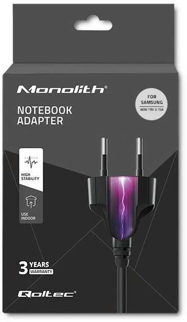 QOLTEC 50015 Nešiojamas kompiuteris AC maitinimo adapteris Samsung 60W 19V 3.15A 5.5x3.5