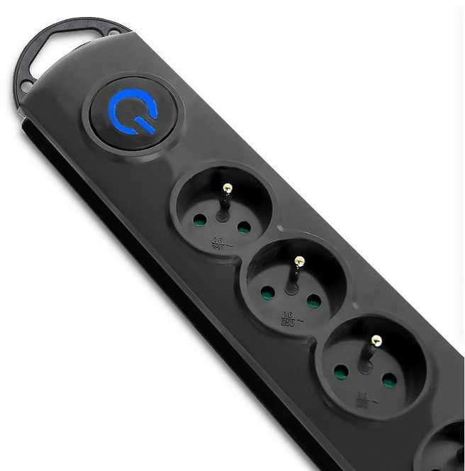 QOLTEC 50112 Surge Protector 6 maitinimo lizdas 3,0m