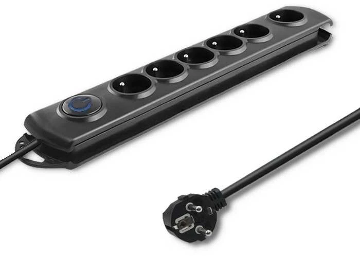 QOLTEC 50112 Surge Protector 6 maitinimo lizdas 3,0m