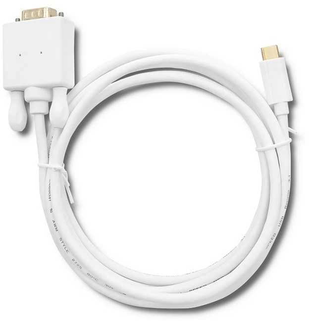 QOLTEC 50419 DisplayPort Alternatyvus režimas USB 3.1 tipo C vyriškas VGA vyriškas 1080p 2m