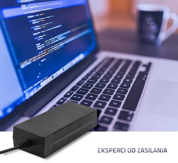 QOLTEC 50794 Stalinio kompiuterio maitinimo šaltinis 96W 24V 4A 5,5x2,5 + maitinimo kabelis