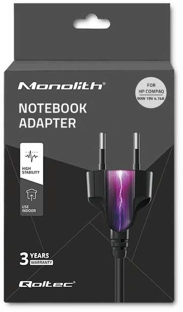 QOLTEC 51500 Nešiojamas kompiuteris kintamosios srovės adapteris Qoltec HP Compaq 90W 19V 4.74A (4.2+4.8) 1.7