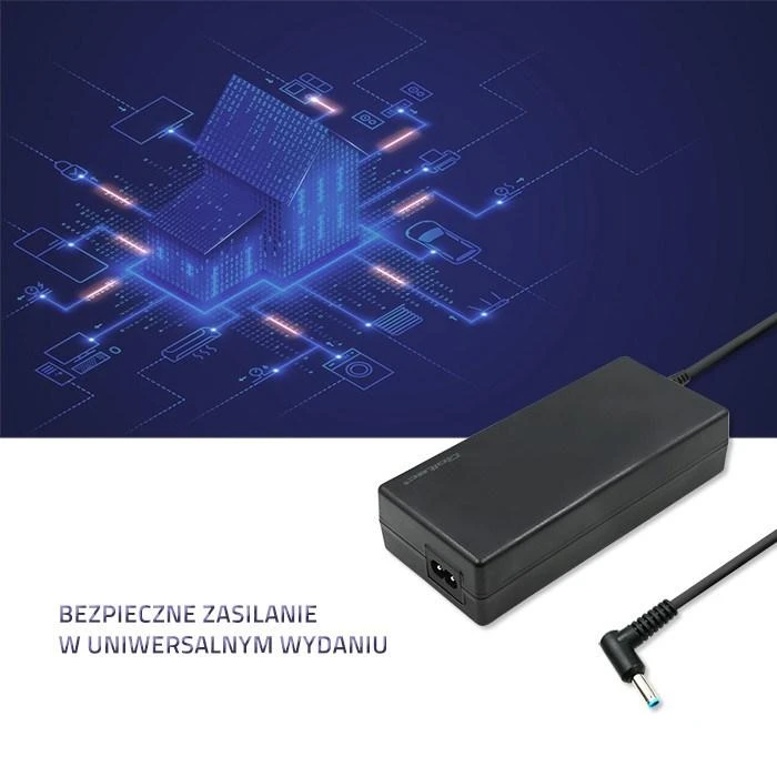 Maitinimo tinklas Qoltec 51735 nešiojamiesiems kompiuteriams HP (19,5 V, 7,7 A, 150 W, 4,5 mm x 3 mm)