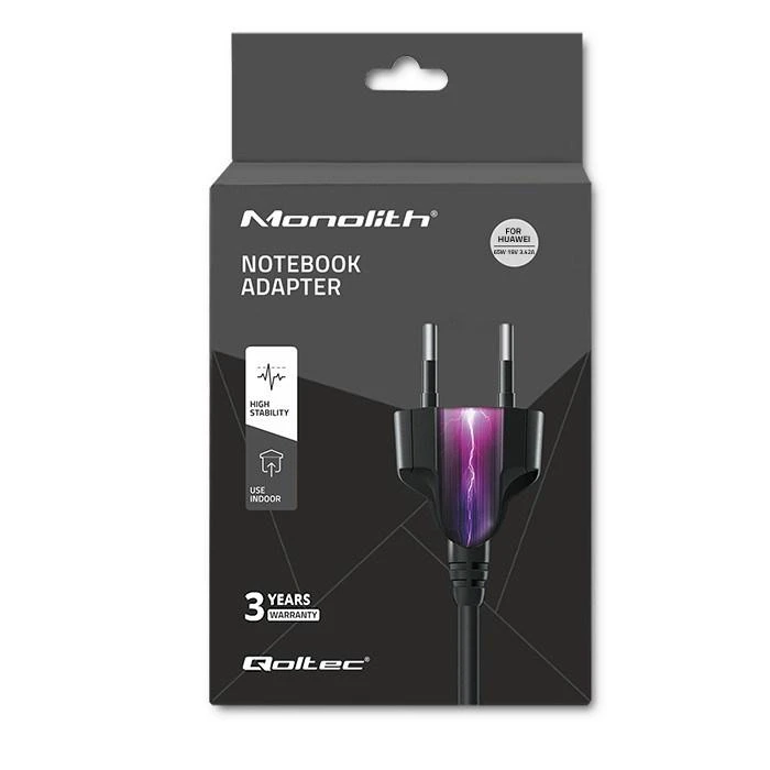 QOLTEC 51751 Nešiojamas kompiuteris AC power adapter Qoltec Huawei 65W 19V 3.42A 4.0 1.7