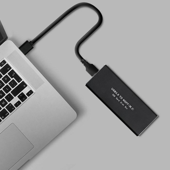 QOLTEC 51854 kietojo disko korpusas M.2 SATA SSD NGFF USB 3.0