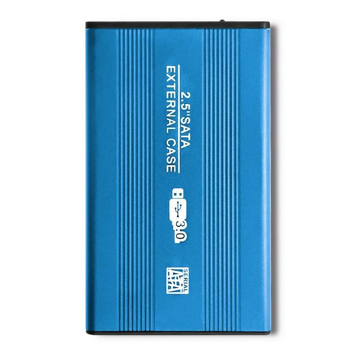 QOLTEC išorinio kietojo disko dėklas HDD/SSD 2.5" SATA3 USB 3.0 Mėlyna