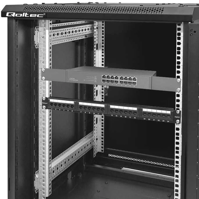 QOLTEC 54518 19 colių RACK spintelė / 15U / 600 x 600 x 855 / Plieninis korpusas