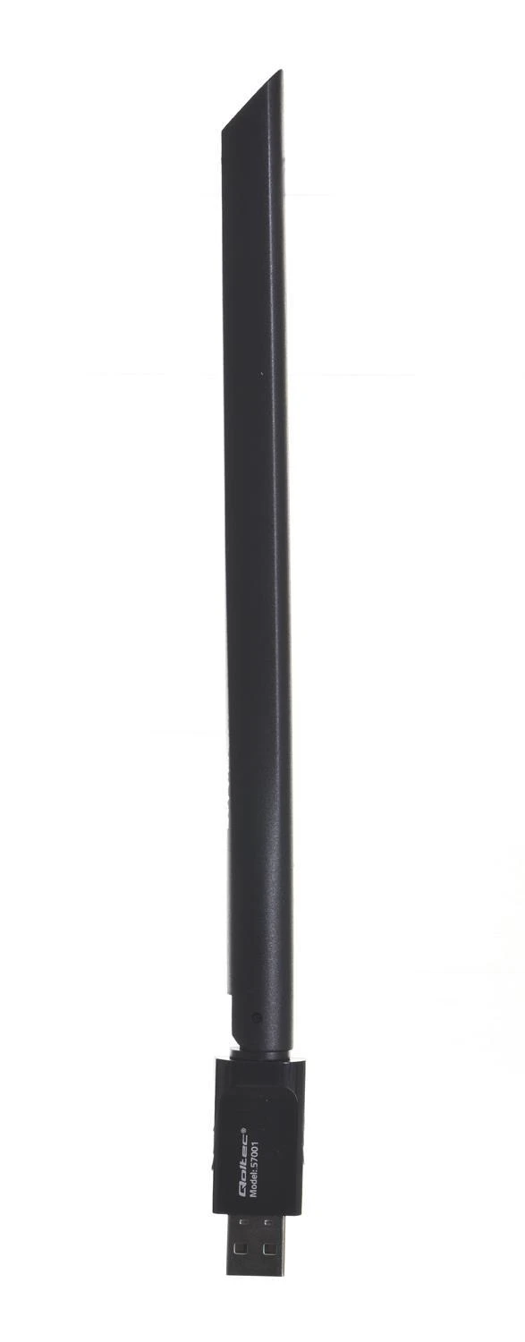 Qoltec belaidis adapteris Wi-Fi USB su antena, 57001