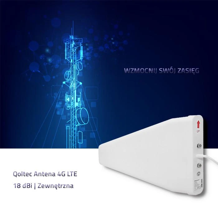 Qoltec 4G LTE lauko antena su jungčių skydeliu