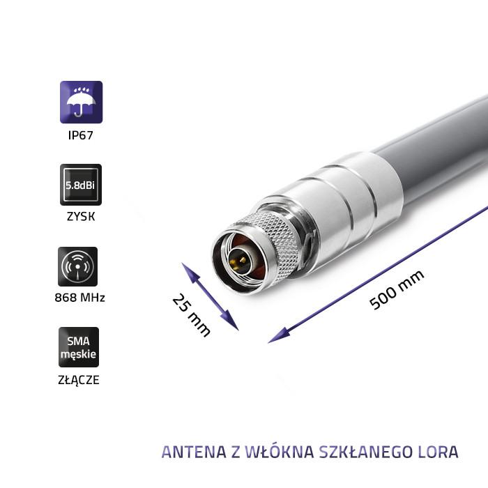 QOLTEC 57024 LoRa Antenna 5.8dBi Outdoor