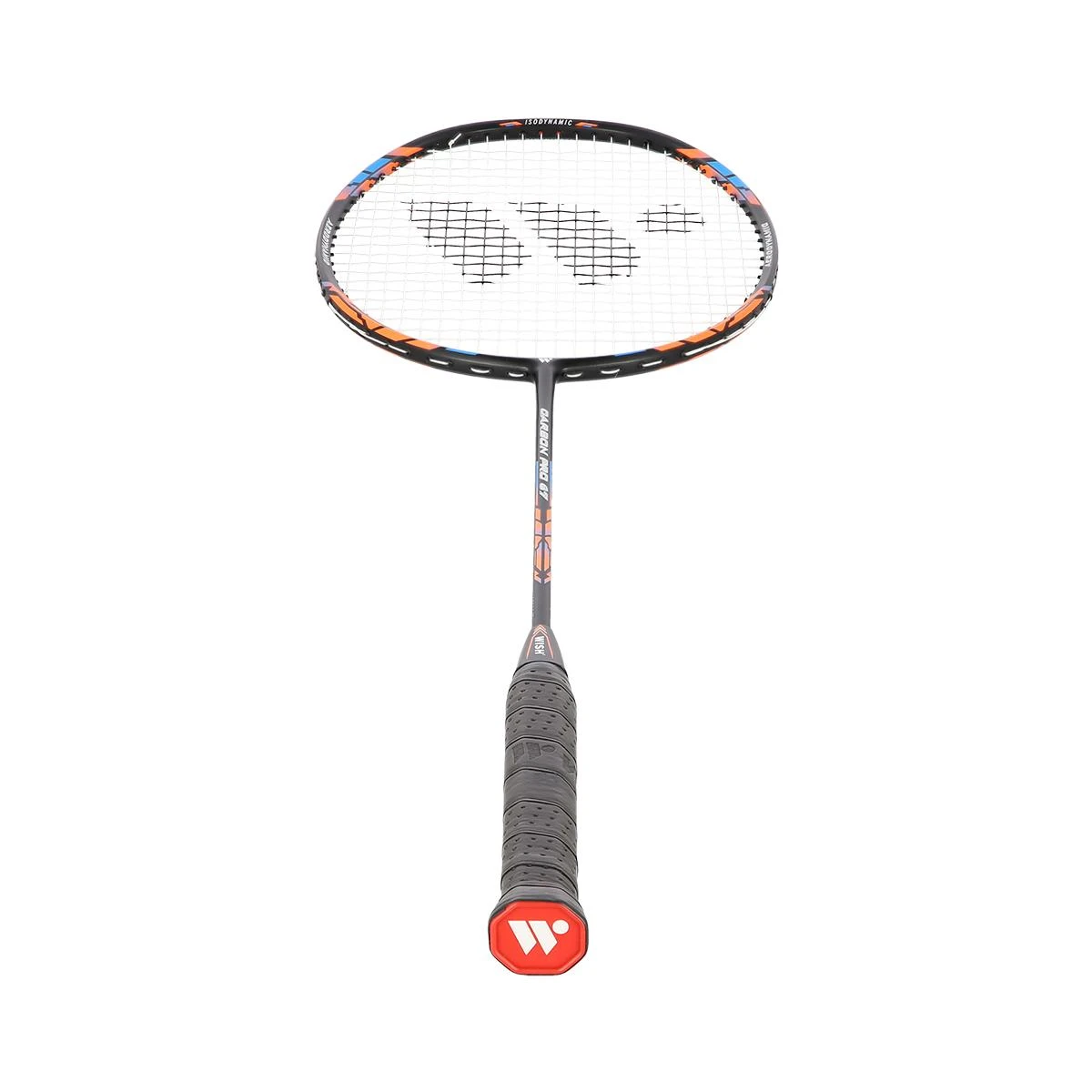 Badmintono raketė Carbon Pro 67, juoda su oranžine