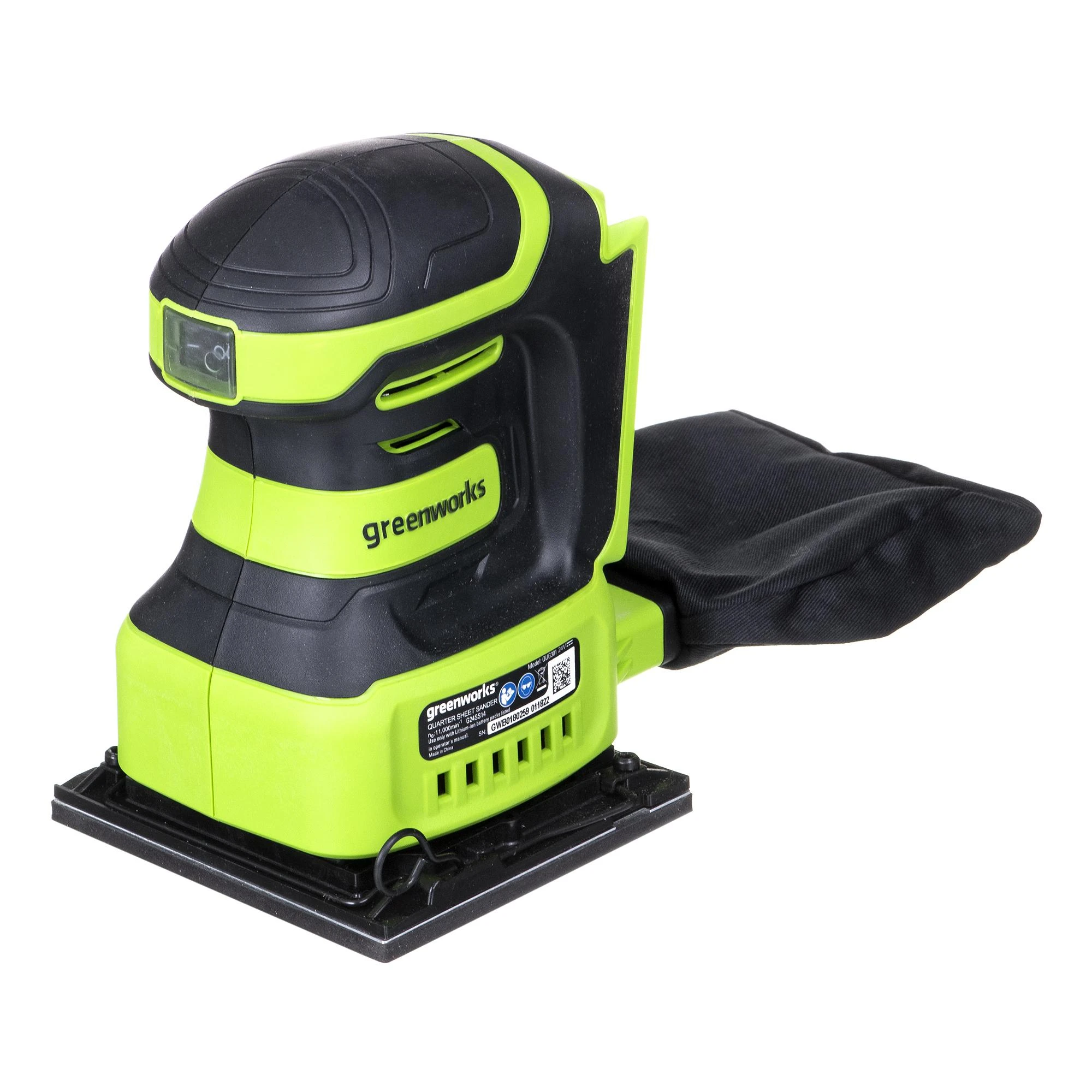 Random orbital sander GREENWORKS G24SS14 - 3100507 12V