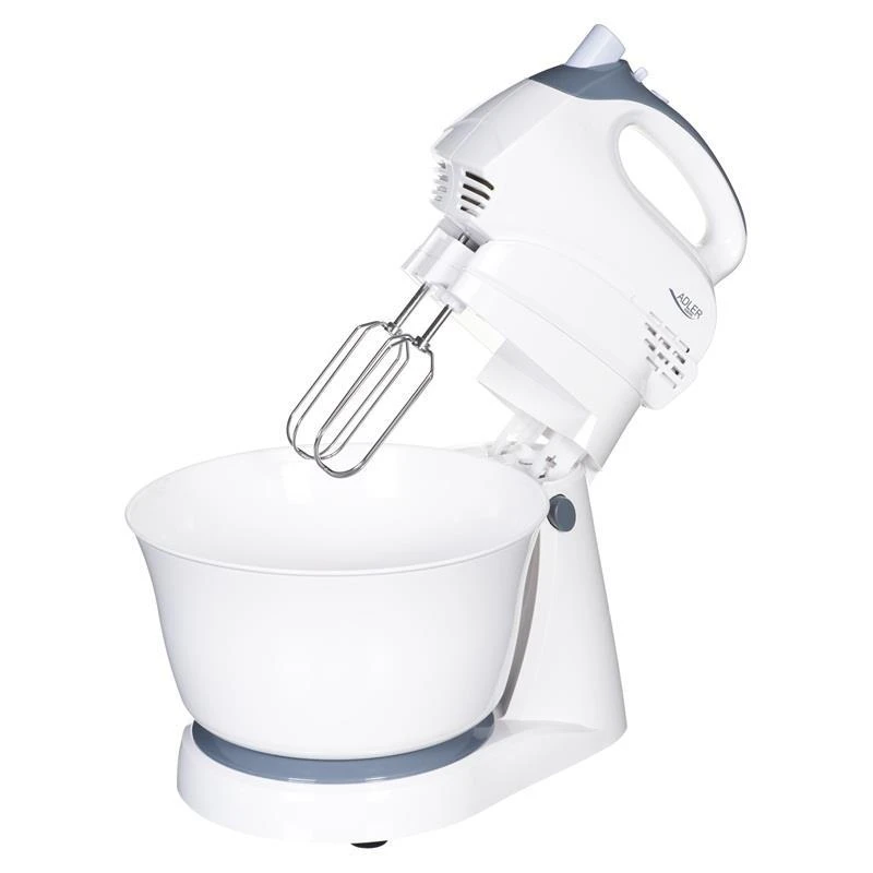 Virtuvinis kombainas Adler | Mixer | AD 4202 | Mixer with bowl | 300 W | Greičių skaičius 5 | Turbo mode | Baltas