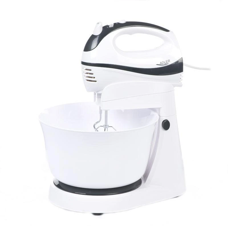 Virtuvinis kombainas Adler | Mixer | AD 4206 | Mixer with bowl | 300 W | Greičių skaičius 5 | Turbo mode | Baltas