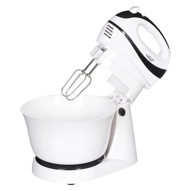 Virtuvinis kombainas Adler | Mixer | AD 4206 | Mixer with bowl | 300 W | Greičių skaičius 5 | Turbo mode | Baltas