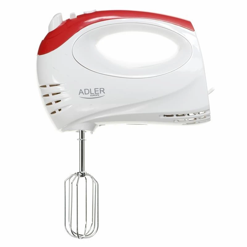 Plakiklis Adler | Mixer | AD 4212 | Hand Mixer | 300 W | Greičių skaičius 5 | Turbo mode | Baltas