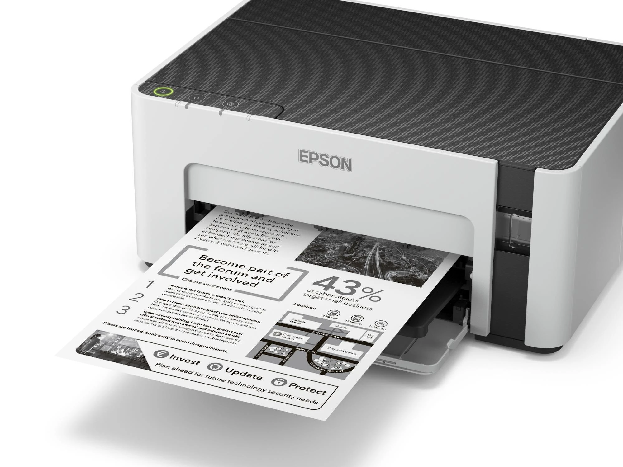Epson | „EcoTank M1100“ | Rašalinis | Nespalvotas | Standartinis | Pilkas