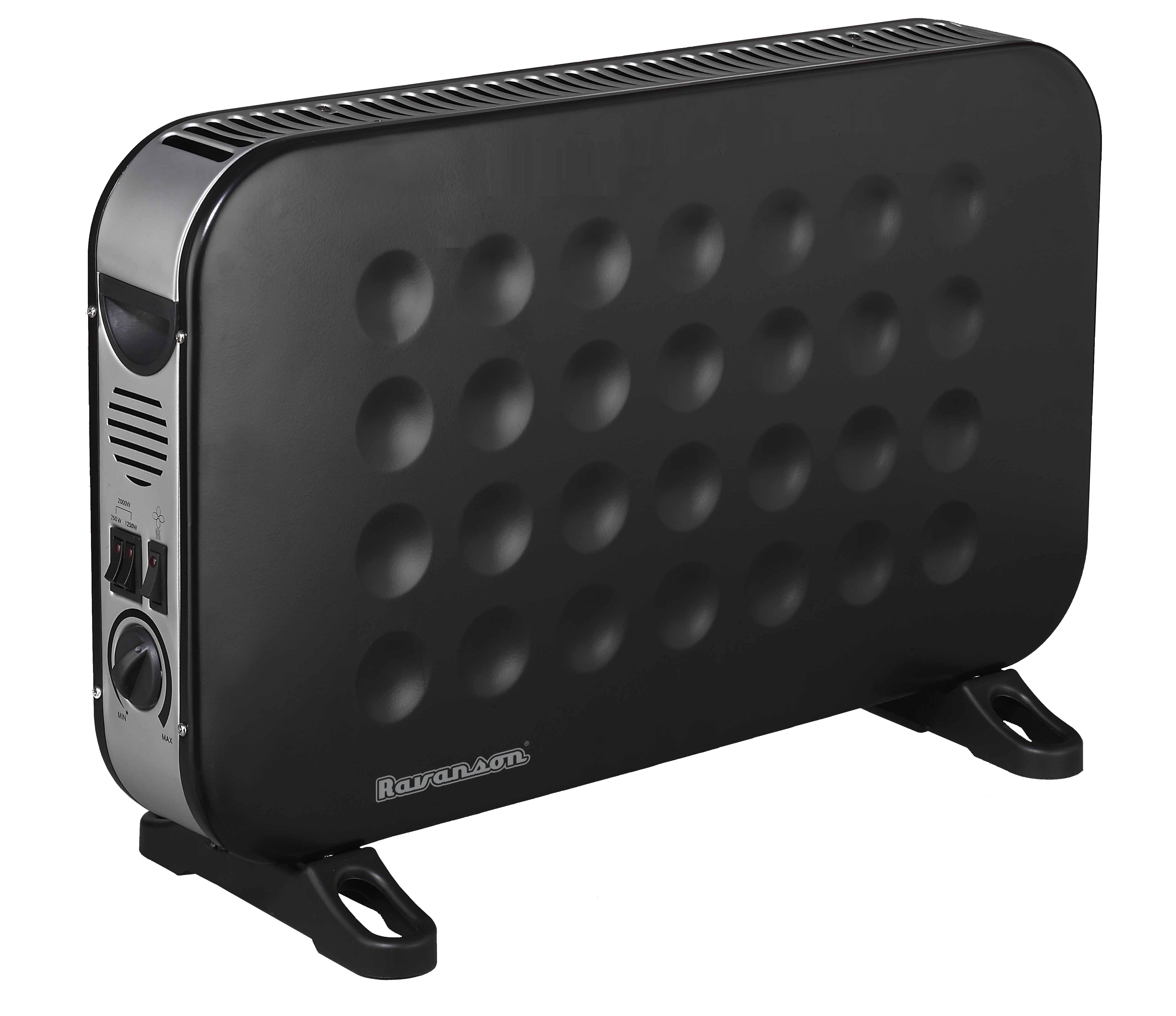 Elektrinis Šildytuvas - Ravanson CH-9000BT 2000 W, Juodas