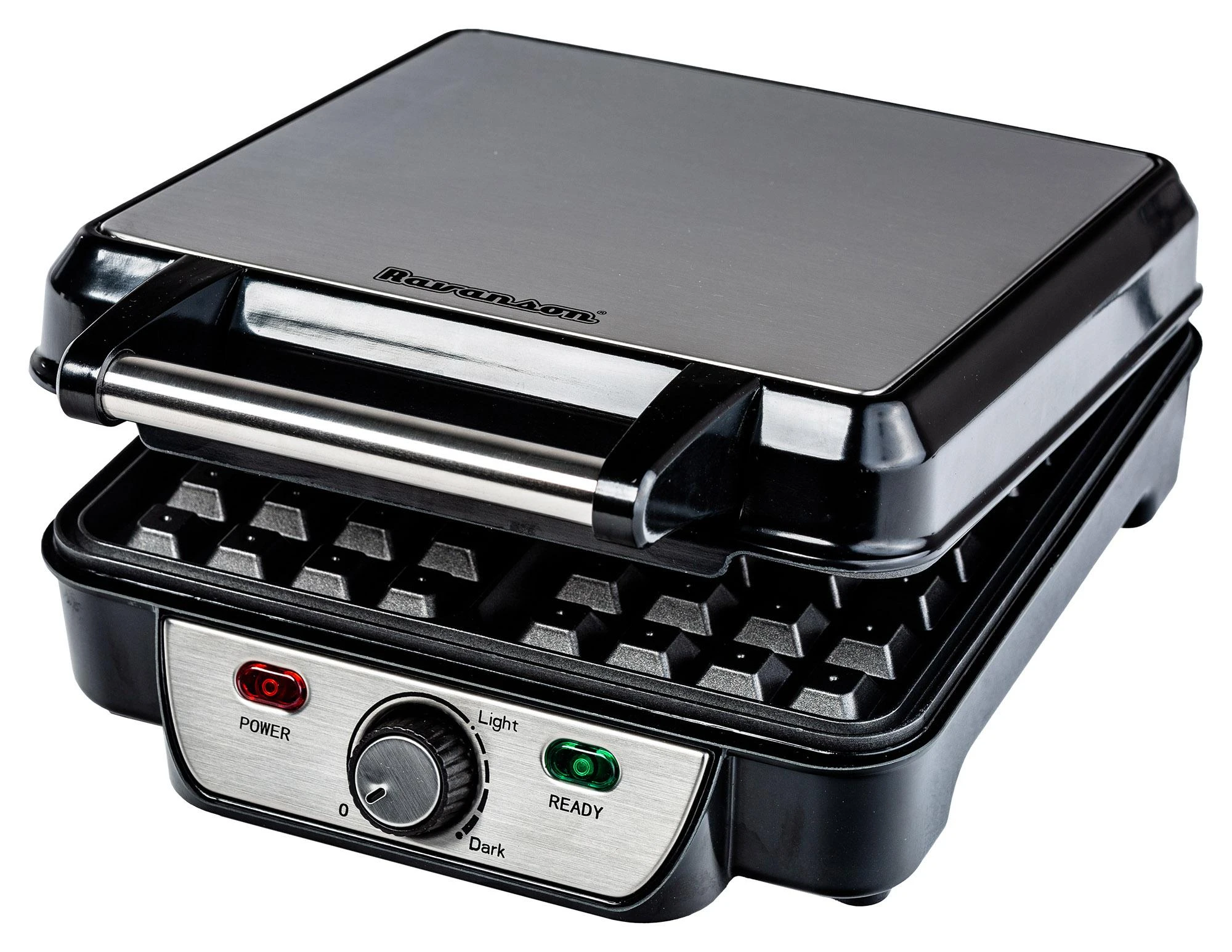 Vaflinė - Ravanson GR-7030 1100 W, Juoda