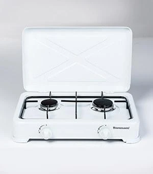 Ravanson K-02T kaitlentė Baltas Countertop Gas 2 zona(s)