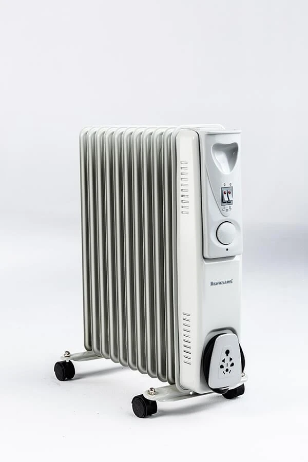 Elektrinis šildytuvas - Ravanson OH-11 2500W Baltas, Sidabrinis