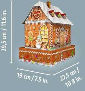Ravensburger "3D" Dėlionė 215 vnt. - Imbierinių meduolių namelis