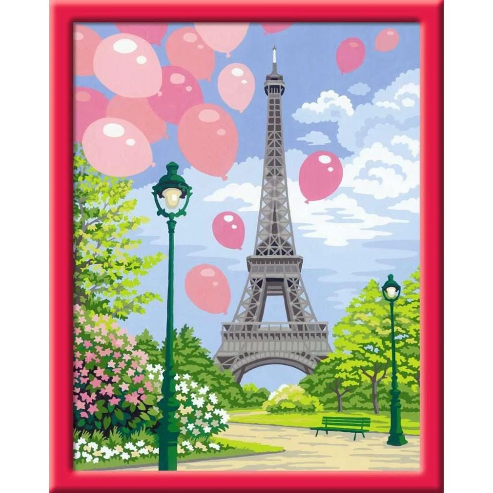 Ravensburger Rinkinys tapybai pagal skaičius pavasaris Paryžiuje