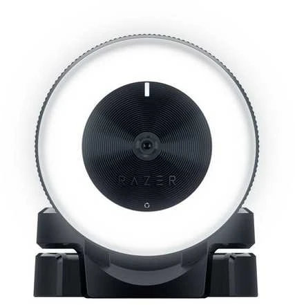Internetinė kamera Razer Kiyo - Streaming Camera with Ring Lighting (USB Webcam, HD Video 720p, 60 FPS, Compatible with Open Broadcaster Software, Xsplit, Autofocus, Camera Clip, Tripod Connection) Juodas