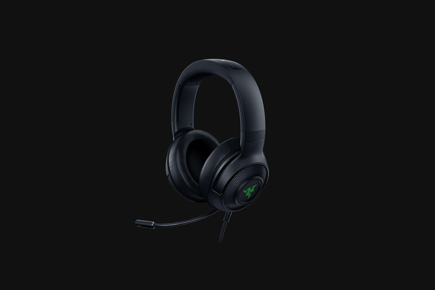 Ultra-Lengvos PC Žaidimų Ausinės Razer Kraken V3 X, Juodos