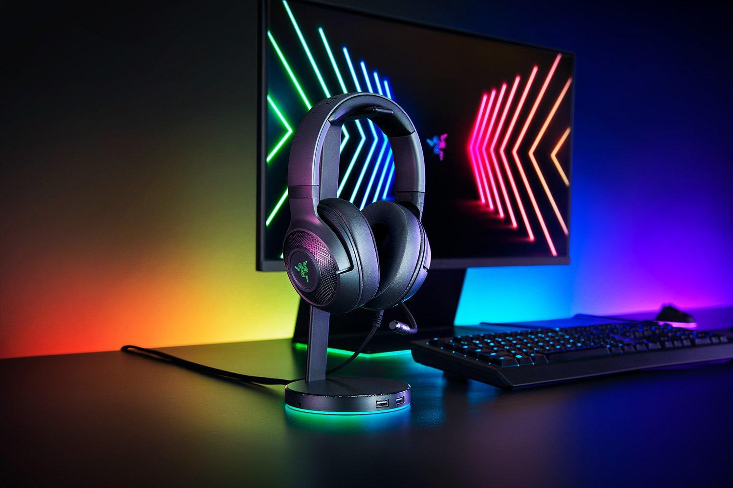 Ultra-Lengvos PC Žaidimų Ausinės Razer Kraken V3 X, Juodos