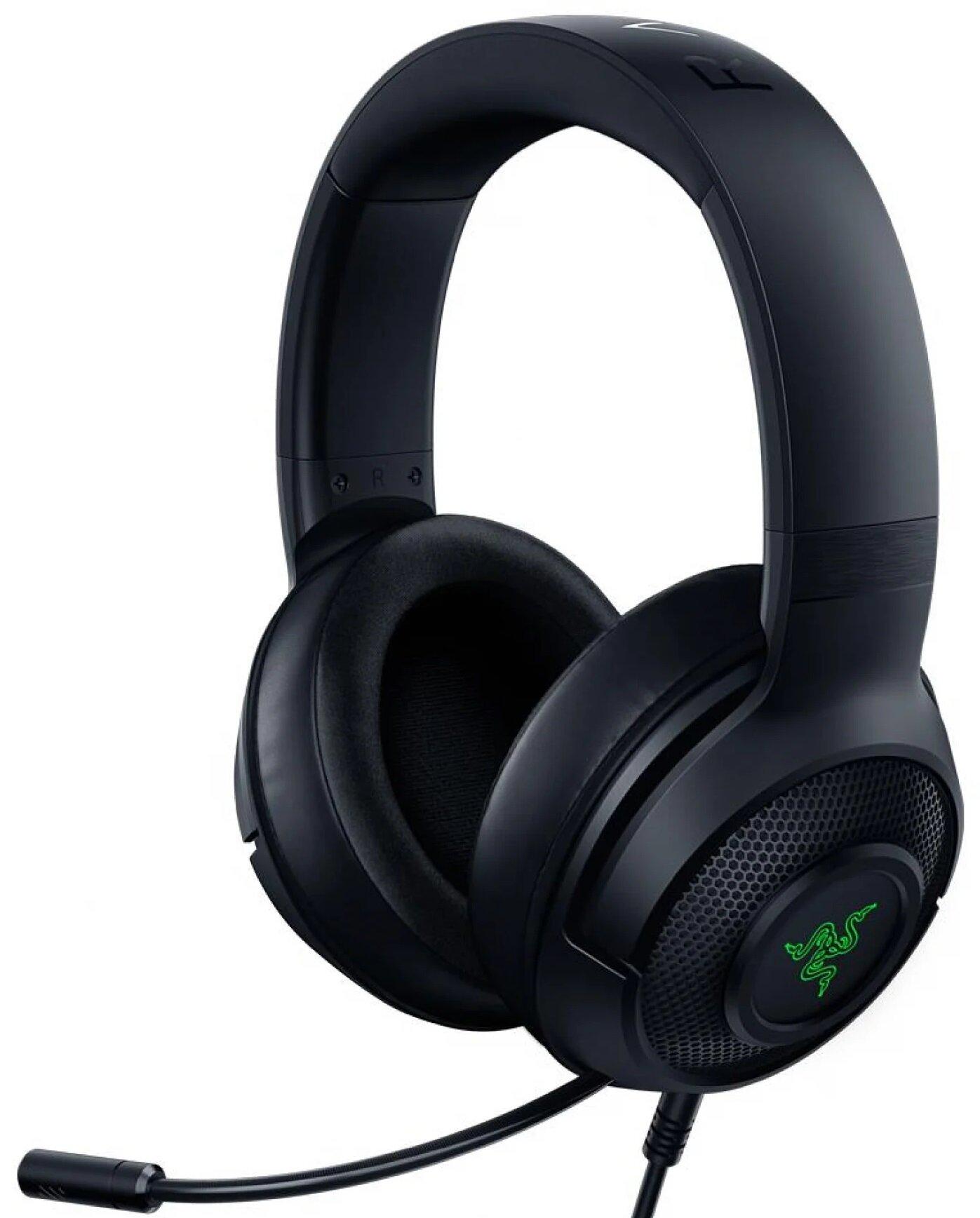 Ultra-Lengvos PC Žaidimų Ausinės Razer Kraken V3 X, Juodos