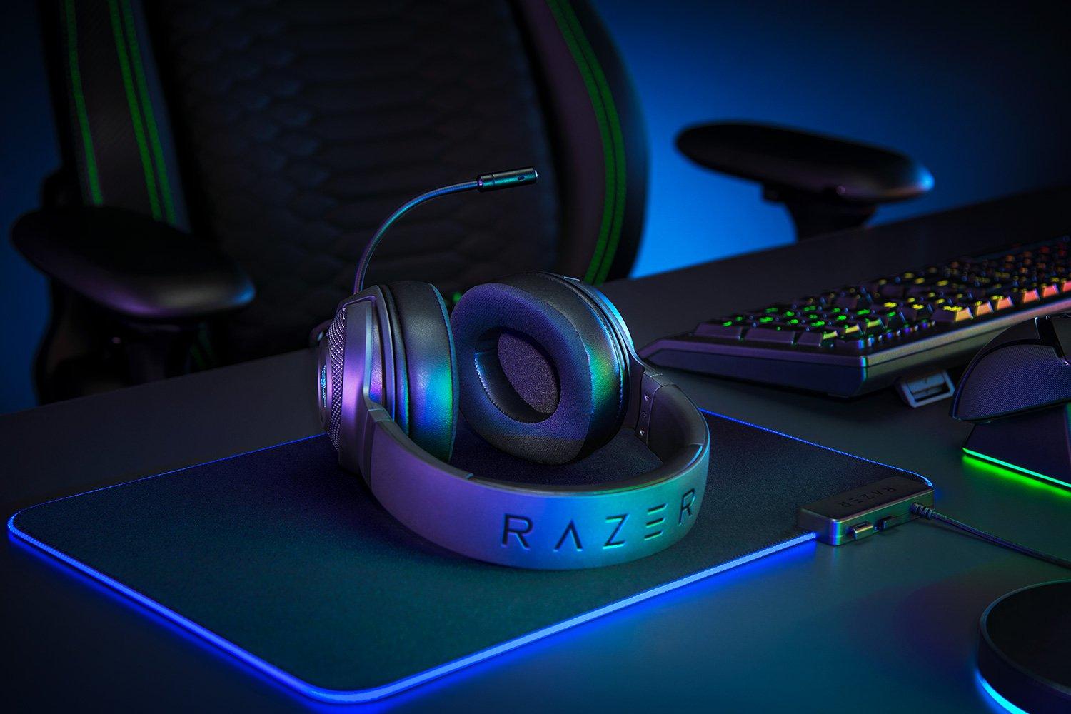 Ultra-Lengvos PC Žaidimų Ausinės Razer Kraken V3 X, Juodos