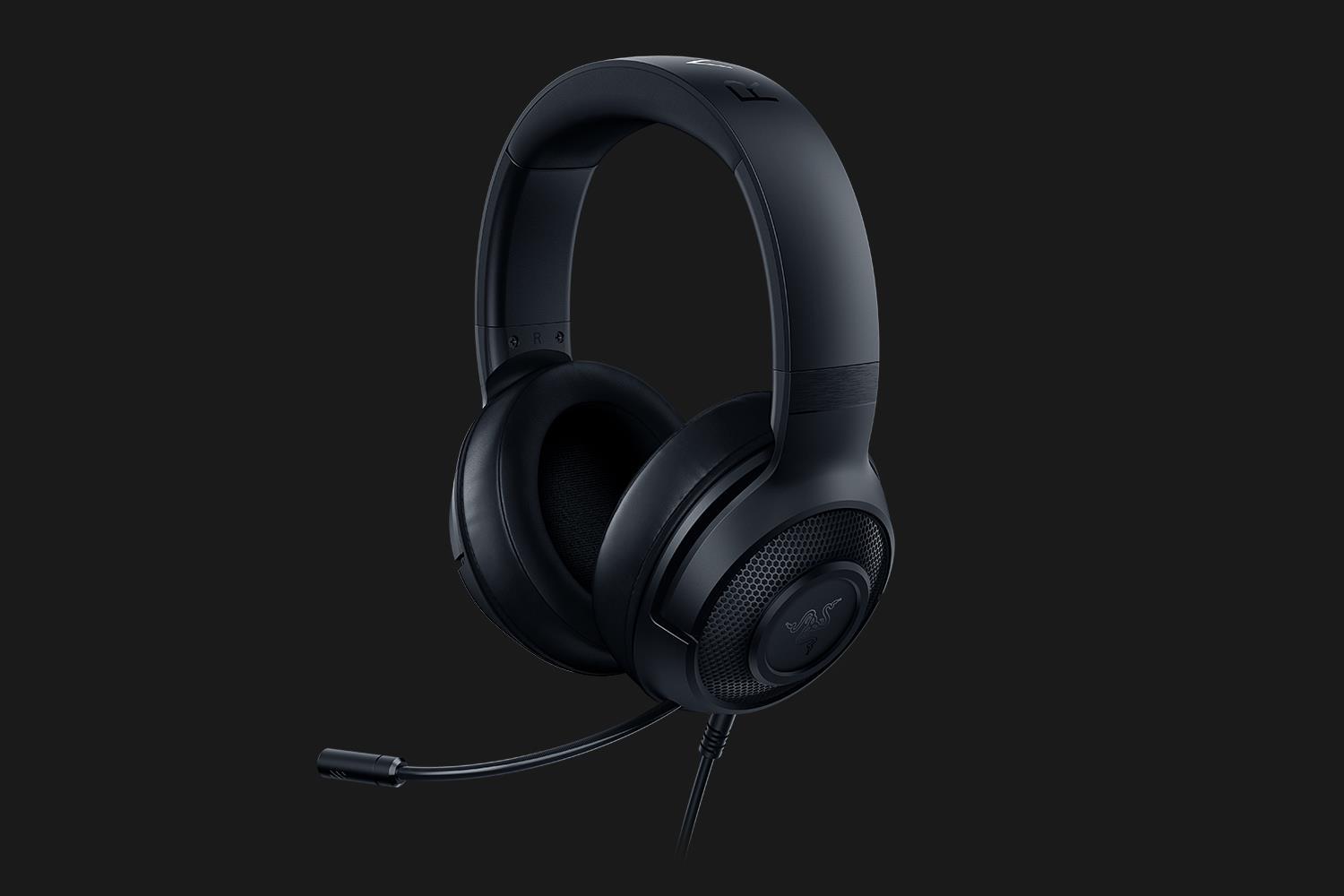 Žaidimų Ausinės Razer Kraken X, su mikrofonu, 3.5mm jungtis, juodos |  Varle.lt