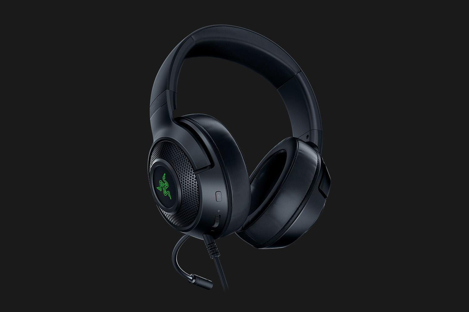 Zaidimų Ausinės Razer Kraken X Usb Su Zaliu Pasvietimu Su Mikrofonu Varle Lt