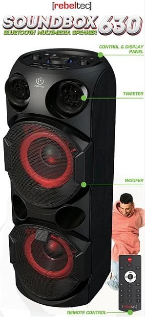 Rebeltec Bluetooth garsiakalbis SoundBOX 630 juodas