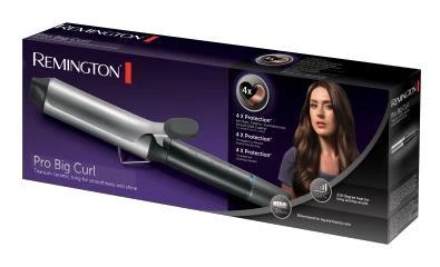 Remington CI 5538 plaukų formavimo šukos Garbanojimo lazdelė Šiltas Juoda, Pilka