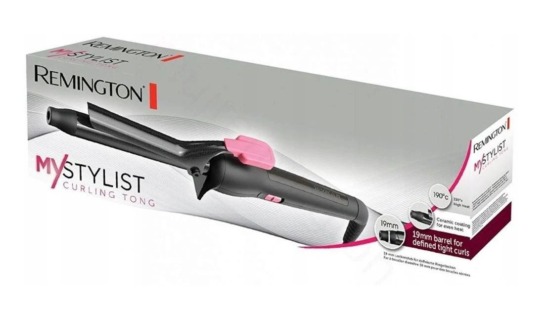 Remington CI1A119 Curling iron Warm Juodas, Rožinė 1.8 m