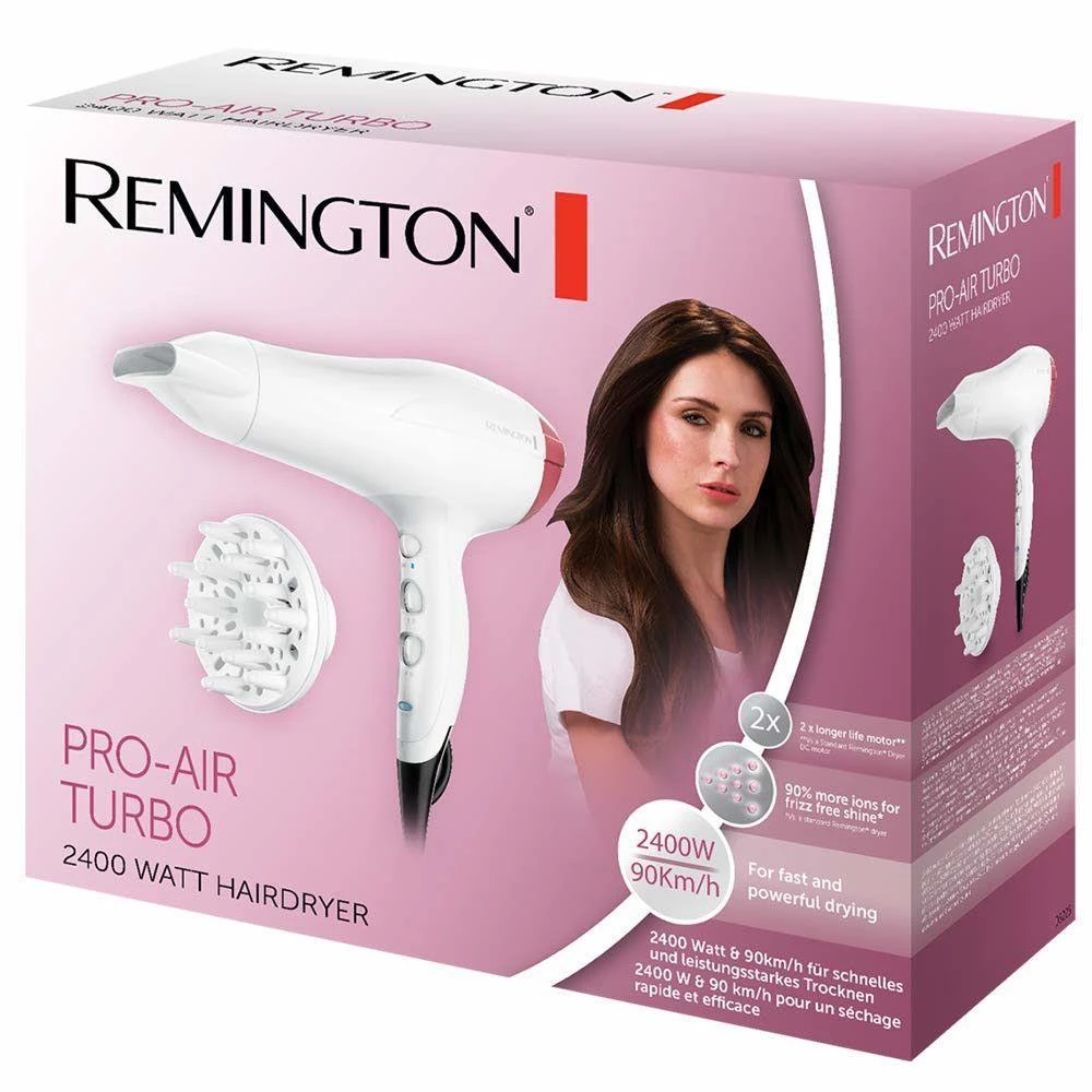Plaukų džiovintuvas Dryer for hair REMINGTON D5226 (2400W, baltos spalvos)