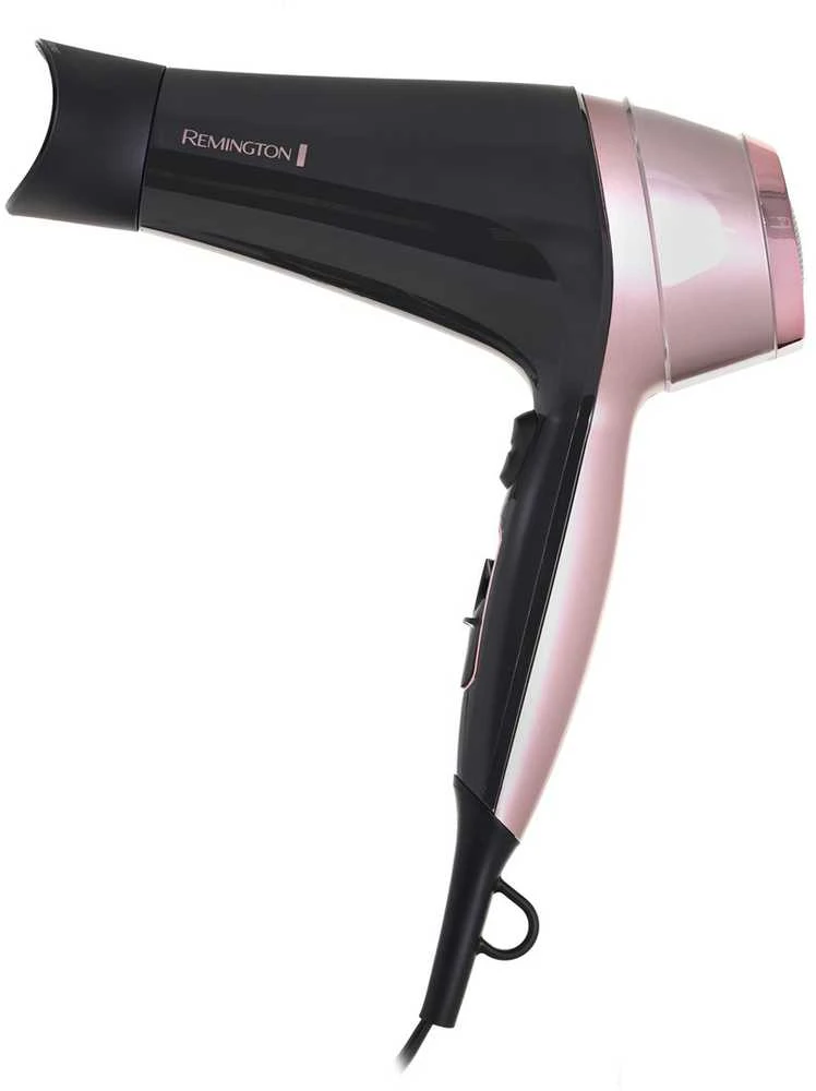 Remington | Curl and Straight Confidence Plaukų džiovintuvas | D5706 | 2200 W | Number of temperature settings 3 | Ionic function | Diffuser nozzle | Juodas