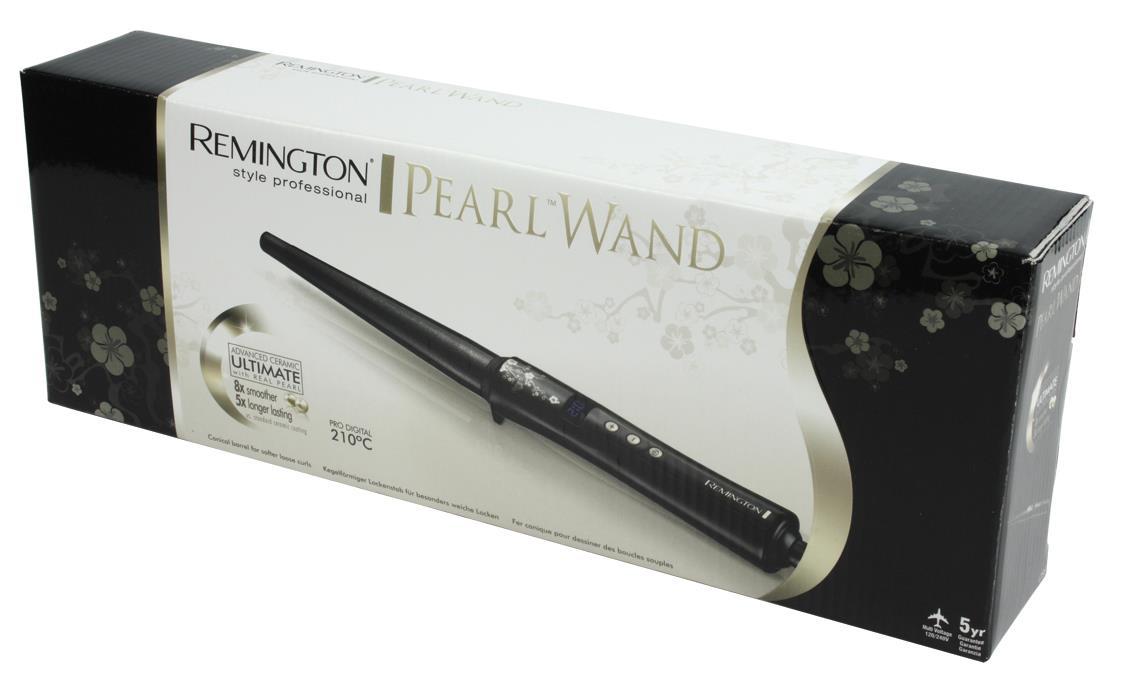 Remington Pearl Hair Suktukas CI 95 Ceramic heating system, Barrel diameter 25 mm, Temperature (min) 130 °C, Temperature (max) 210 °C, Ekranas Integrated digital display, Juodas